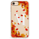 Personalised Monogram Autumn Leaves Impact Phone Case for iPhone SE 8 7 Plus