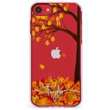 Personalised Autumn Leaves Impact Phone Case for iPhone SE 8 7 Plus