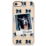 Border Collie - Custom Dog Photo Slim TPU Phone Case for iPhone SE 8 7 Plus