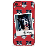 Border Collie - Custom Dog Photo Slim TPU Phone Case for iPhone SE 8 7 Plus