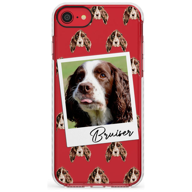Springer Spaniel - Custom Dog Photo Slim TPU Phone Case for iPhone SE 8 7 Plus