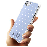 Simple Light Blue Dots iPhone Case   Custom Phone Case - Case Warehouse