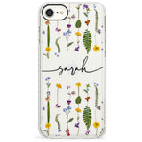 Custom Wildflower Lines Slim TPU Phone Case for iPhone SE 8 7 Plus