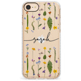 Custom Wildflower Lines Slim TPU Phone Case for iPhone SE 8 7 Plus