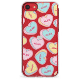 Custom Text Love Hearts Slim TPU Phone Case for iPhone SE 8 7 Plus