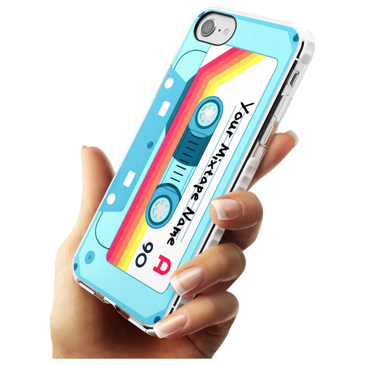 Sporty Cassette Slim TPU Phone Case for iPhone SE 8 7 Plus