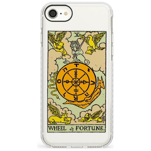 Wheel of Fortune Tarot Card - Colour Slim TPU Phone Case for iPhone SE 8 7 Plus