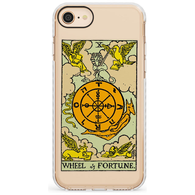 Wheel of Fortune Tarot Card - Colour Slim TPU Phone Case for iPhone SE 8 7 Plus