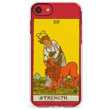 Strength Tarot Card - Colour Slim TPU Phone Case for iPhone SE 8 7 Plus