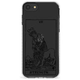 Strength Tarot Card - Transparent Slim TPU Phone Case for iPhone SE 8 7 Plus