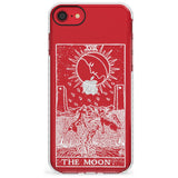 The Moon Tarot Card - White Transparent Slim TPU Phone Case for iPhone SE 8 7 Plus