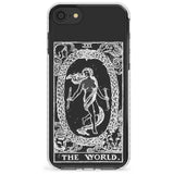 The World Tarot Card - White Transparent Slim TPU Phone Case for iPhone SE 8 7 Plus