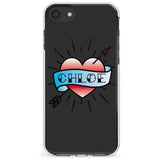 Custom Heart Tattoo Slim TPU Phone Case for iPhone SE 8 7 Plus