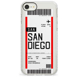 San Diego Boarding Pass iPhone Case  Impact Case Custom Phone Case - Case Warehouse