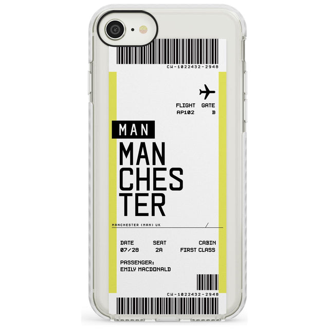 Manchester Boarding Pass  Impact Case Custom Phone Case - Case Warehouse