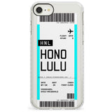 Honolulu Boarding Pass iPhone Case  Impact Case Custom Phone Case - Case Warehouse