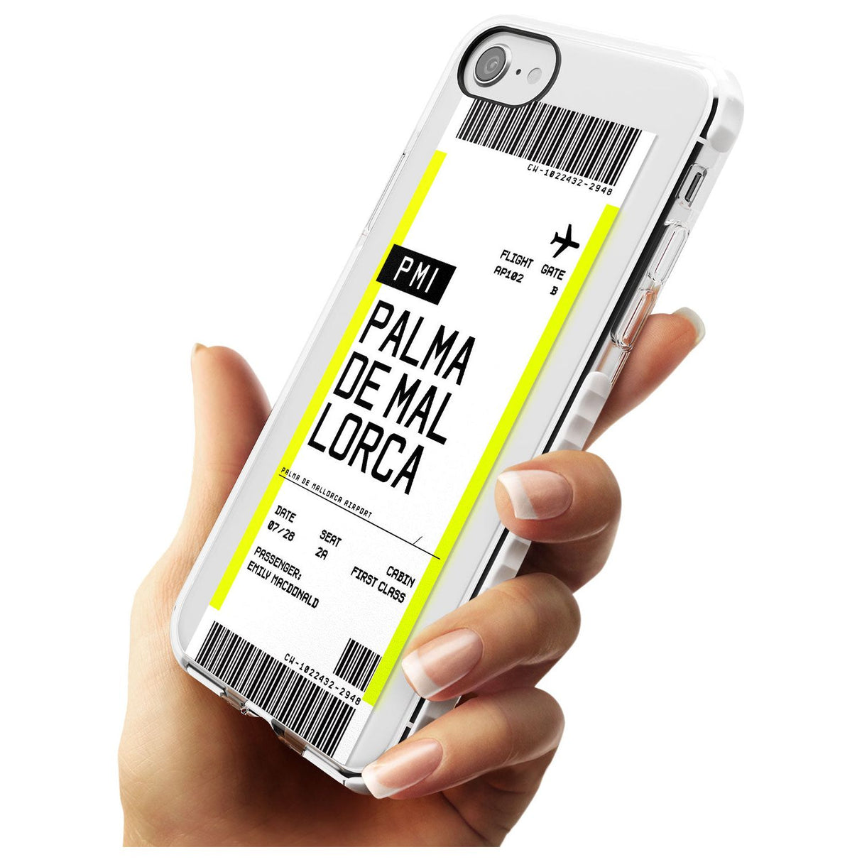 Palma De Mallorca Boarding Pass iPhone Case   Custom Phone Case - Case Warehouse