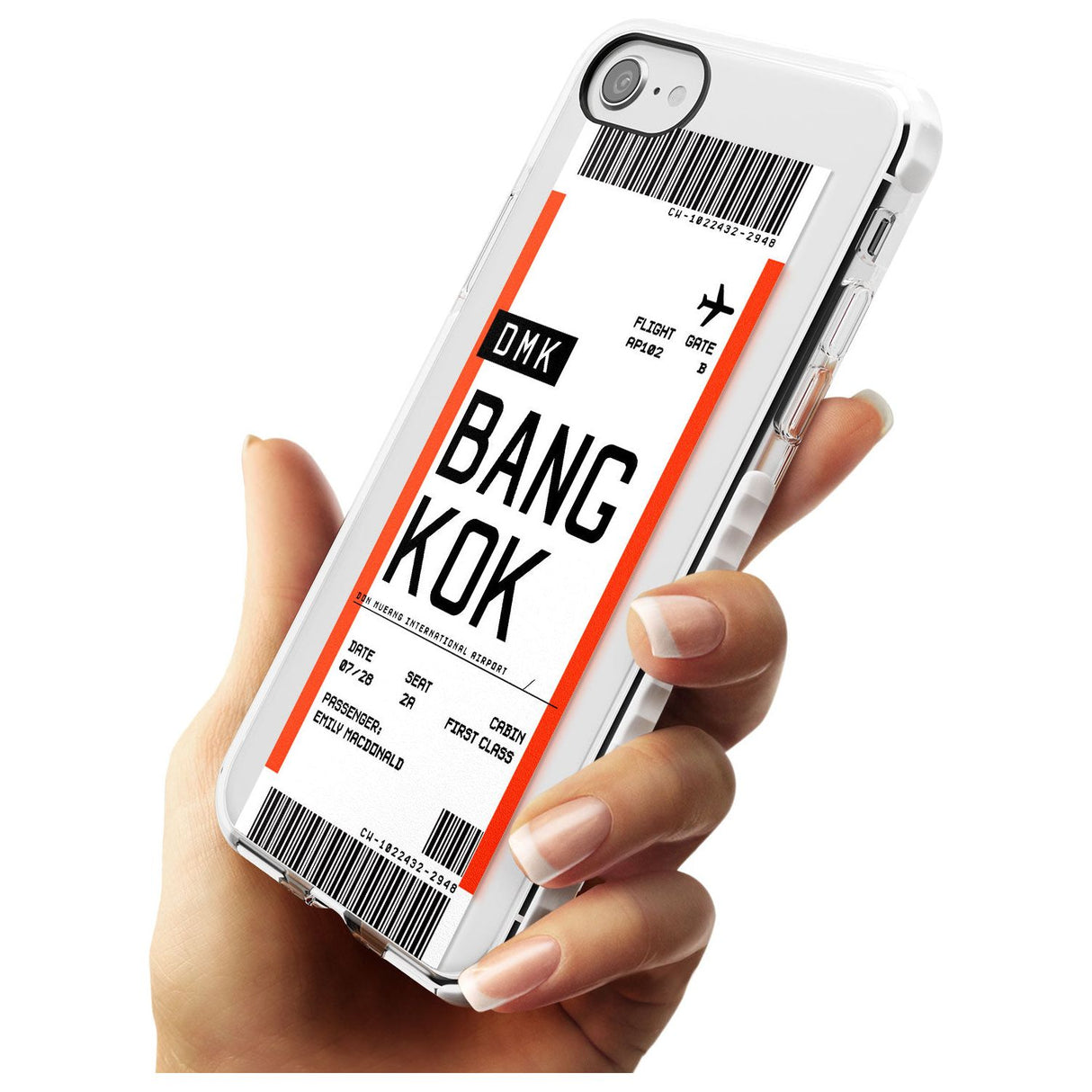 Bangkok Boarding Pass iPhone Case   Custom Phone Case - Case Warehouse