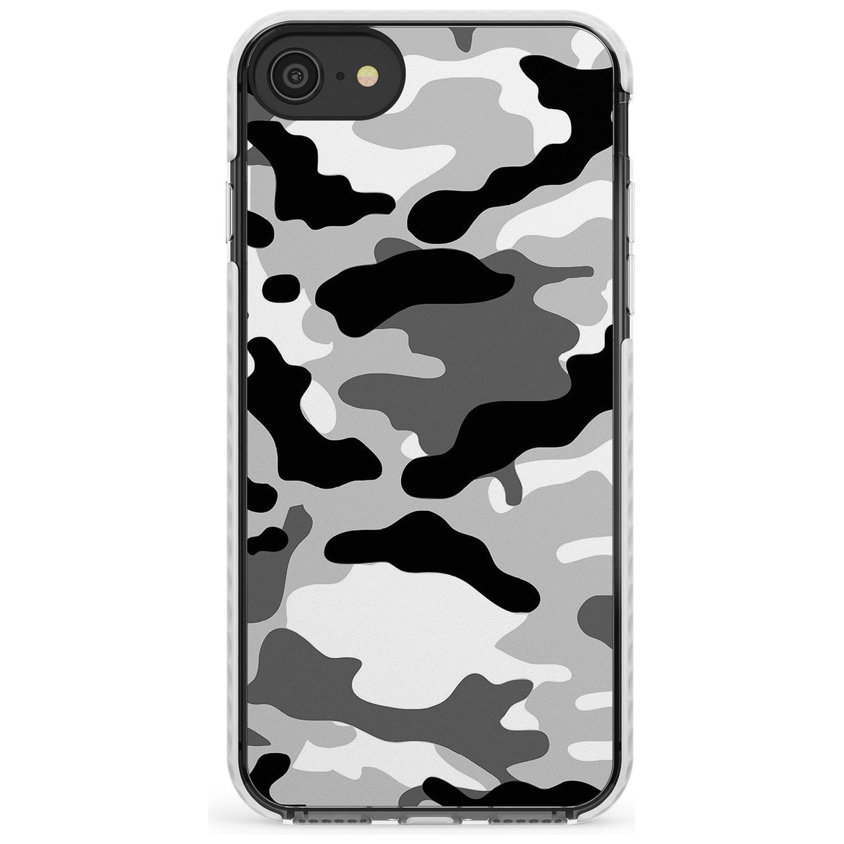 Grey Camo Impact Phone Case for iPhone SE 8 7 Plus