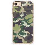 Green Camo Impact Phone Case for iPhone SE 8 7 Plus