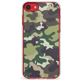 Green Camo Impact Phone Case for iPhone SE 8 7 Plus