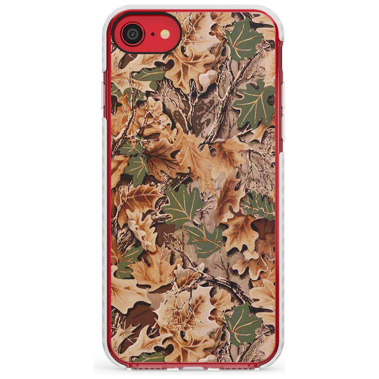 Leaves Camo Impact Phone Case for iPhone SE 8 7 Plus