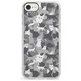 Dark Grey Cat Camouflage Pattern iPhone Case  Impact Case Phone Case - Case Warehouse