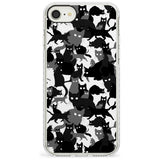 Black & White Cat Camouflage iPhone Case  Impact Case Phone Case - Case Warehouse