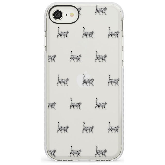 British Shorthair Cat Pattern Impact Phone Case for iPhone SE 8 7 Plus