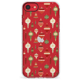 Christmas Baubles Pattern Impact Phone Case for iPhone SE 8 7 Plus