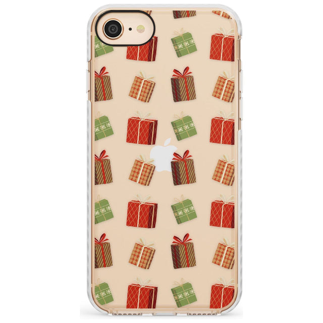 Christmas Presents Pattern Impact Phone Case for iPhone SE 8 7 Plus