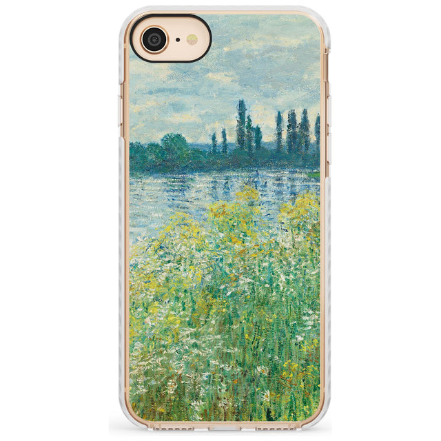 Banks of the Seine by Claude Monet Slim TPU Phone Case for iPhone SE 8 7 Plus