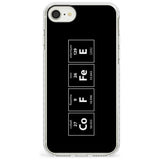 Coffee Element (Black) Impact Phone Case for iPhone SE 8 7 Plus