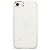 White Constellations on Clear Slim TPU Phone Case for iPhone SE 8 7 Plus