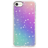 White Stars on Pastels Slim TPU Phone Case for iPhone SE 8 7 Plus