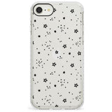 Star Outlines Impact Phone Case for iPhone SE 8 7 Plus