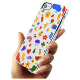 Mixed Cute Icon Pattern - Clear iPhone Case Impact Phone Case Warehouse SE 8 7 Plus