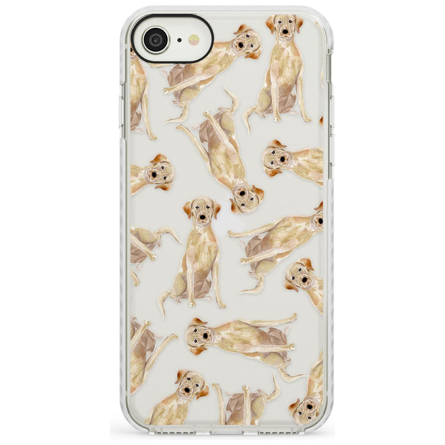 Yellow Labrador Watercolour Dog Pattern