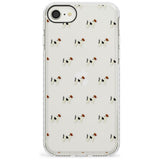 Jack Russell Terrier Dog Pattern Clear Impact Phone Case for iPhone SE 8 7 Plus