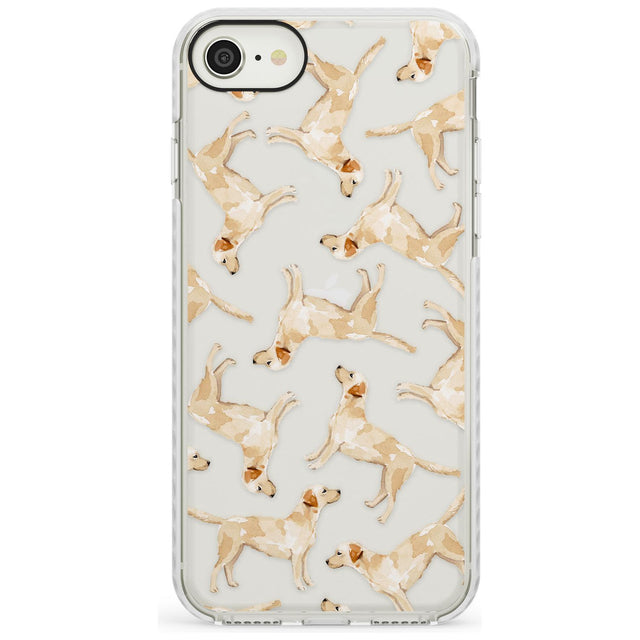 Yellow Labrador Watercolour Dog Pattern