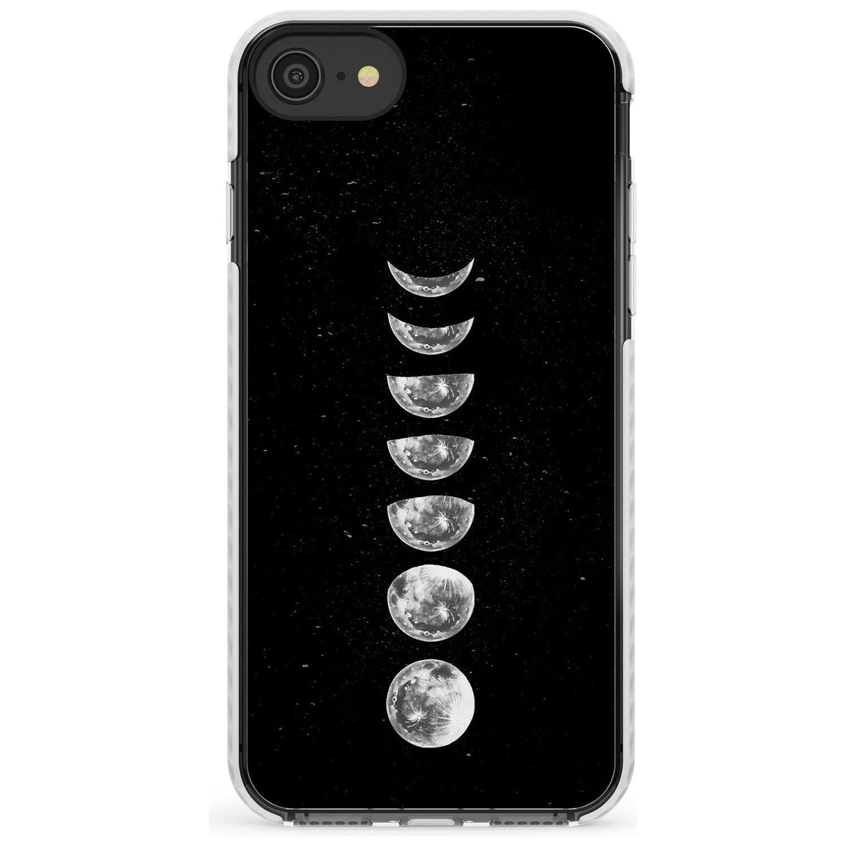 Light Watercolour Moons Slim TPU Phone Case for iPhone SE 8 7 Plus