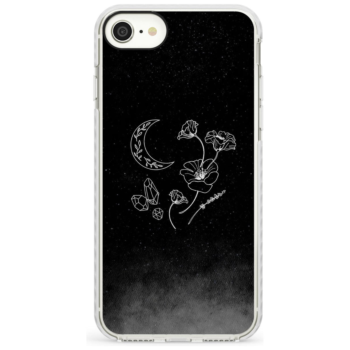 Crescent Moon Collection Slim TPU Phone Case for iPhone SE 8 7 Plus