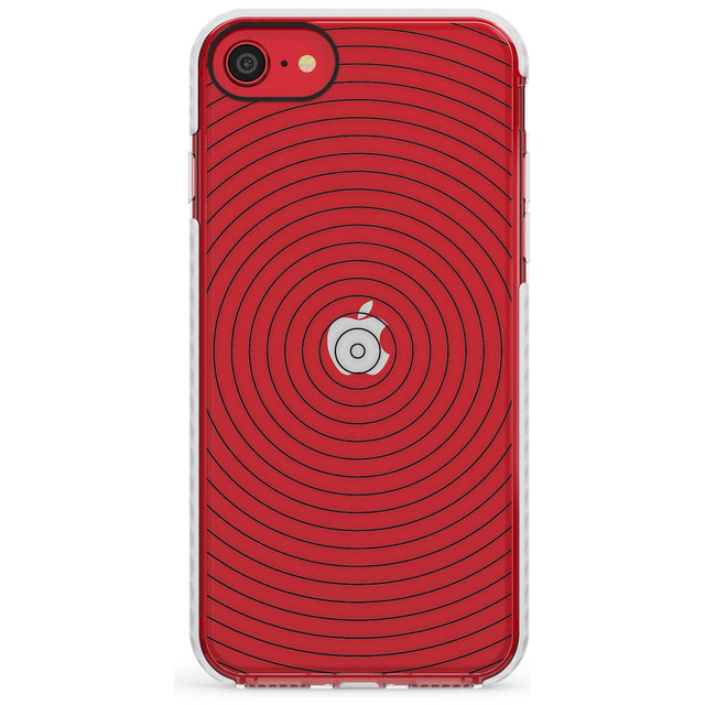 Abstract Lines: Circles Slim TPU Phone Case for iPhone SE 8 7 Plus