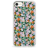 Jazzy Floral Mix: Solid Slim TPU Phone Case for iPhone SE 8 7 Plus