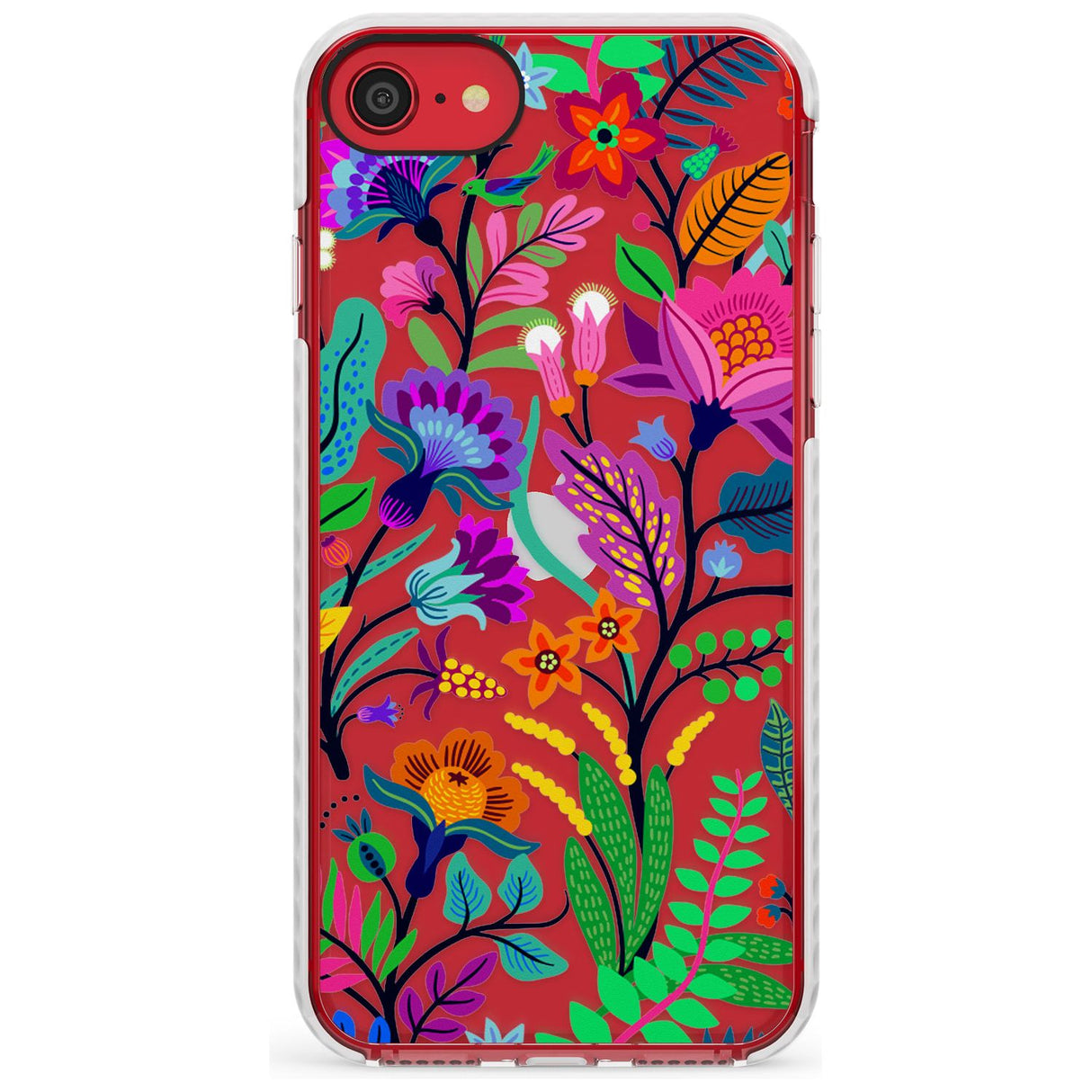 Floral Vibe Impact Phone Case for iPhone SE 8 7 Plus