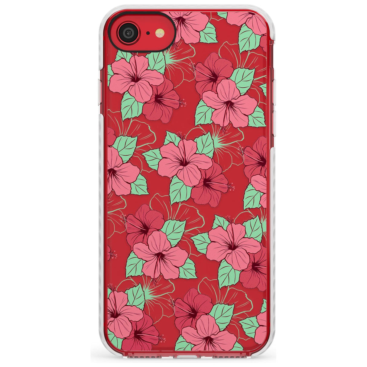 Pink Peony Impact Phone Case for iPhone SE 8 7 Plus