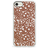 Wildflower Cluster on Terracotta Impact Phone Case for iPhone SE 8 7 Plus