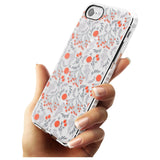 Red Fruits Transparent Floral Impact Phone Case for iPhone SE 8 7 Plus