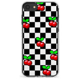 Checkered Cherry Impact Phone Case for iPhone SE 8 7 Plus