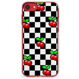 Checkered Cherry Impact Phone Case for iPhone SE 8 7 Plus